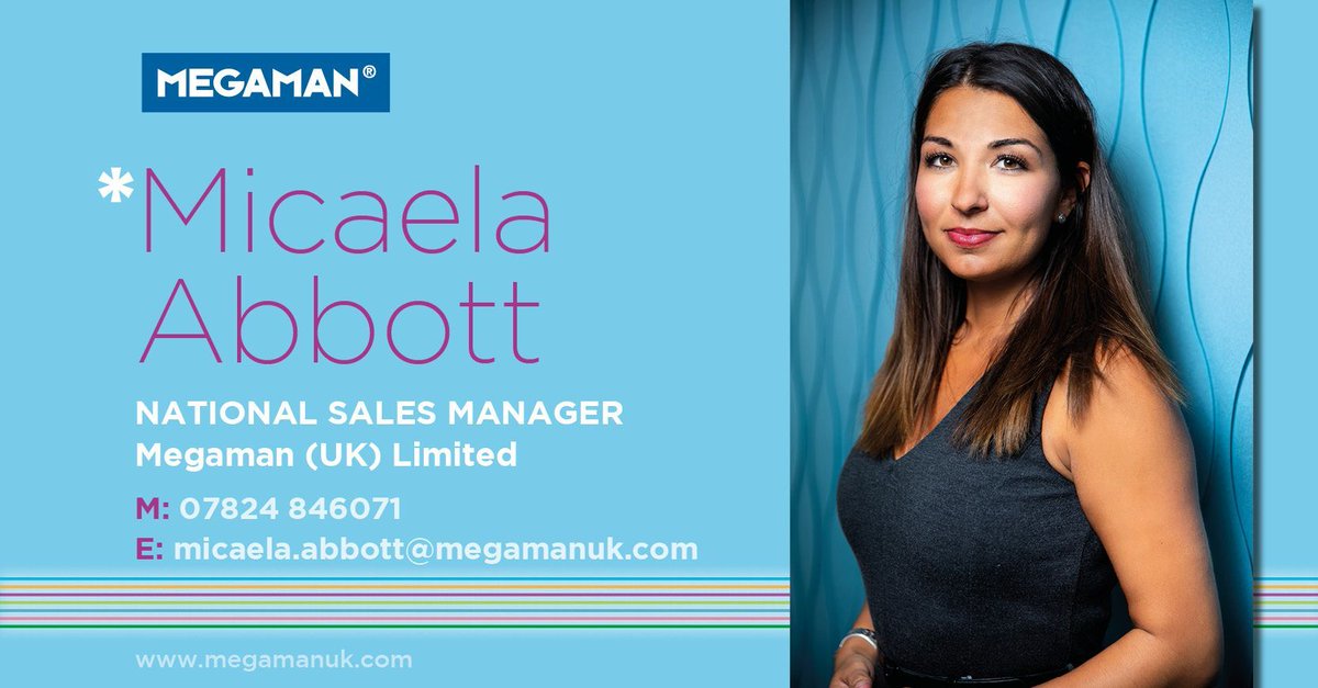 MEET MICAELA! MEGAMAN® are pleased to announce the appointment of our new National Sales Manager Miacela Abbott, who will continue in her work looking after Megaman's national accounts &amp; now also support the BDM team in developing our business &amp; sales service #megamansmartpeople