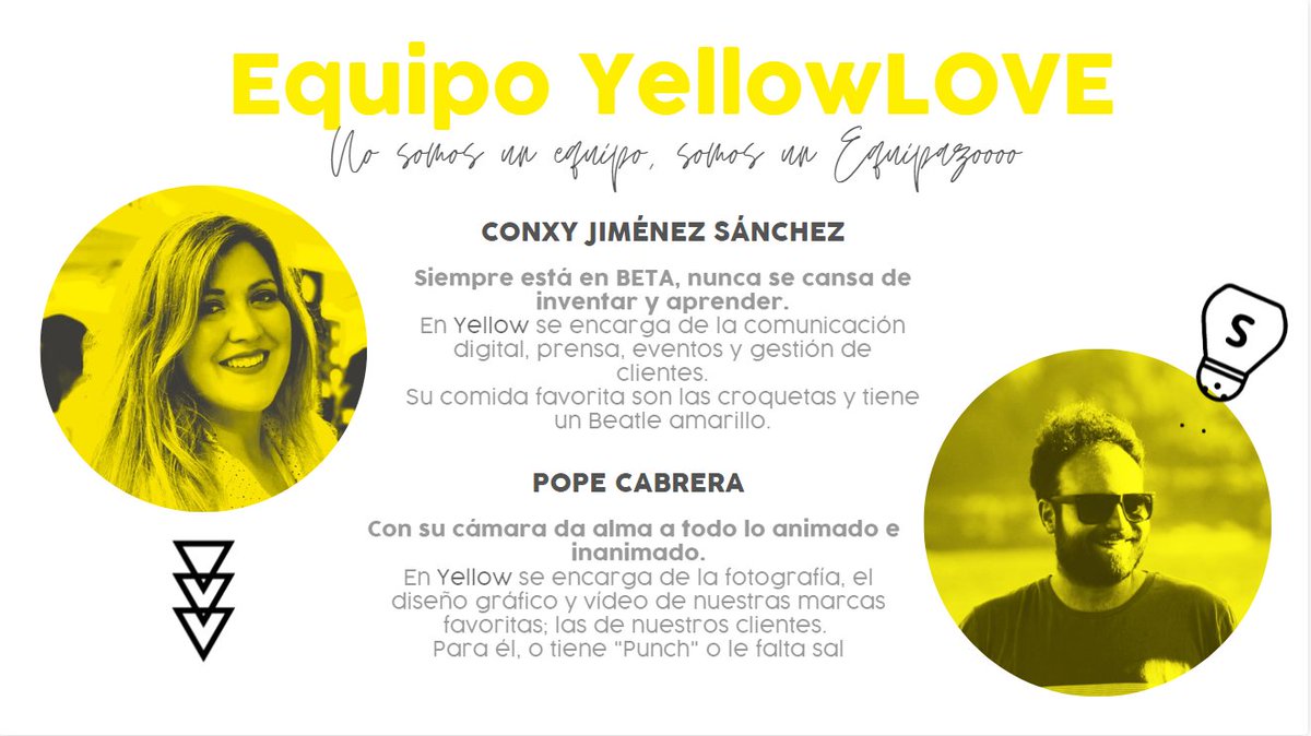 <a href="/Yellow_LO_VE/">YellowLOVE</a>, " No somos una agencia al uso, somos community managers, profesionales de fotografía, diseño gráfico y vídeo"y mucho más!! #Coworking desarrollando e inspirando proyectos!!!

Programa <a href="/eoi/">EOI</a>, <a href="/aytolinares/">Ayuntamiento de Linares</a>, <a href="/CamaraLinares/">Cámara Linares</a>, cofinancia Fondo Social Europeo.