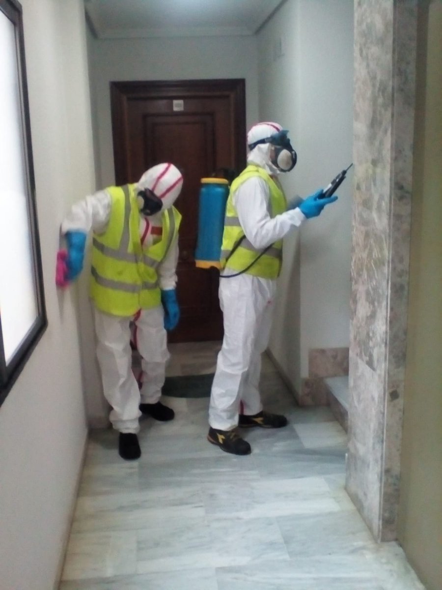 NEXTER_CELIMASA's tweet photo. Nuestros profesionales del equipo de NEXINFECCION, se emplean a fondo en los trabajos para desinfectar comunidades de vecinos, oficinas, residencias y todo tipo de instalaciones donde se requiera #desinfección
#seguimostrabajando #servicioesencial #nexinfeccion #nexternalizate https://t.co/n9svRTCb20