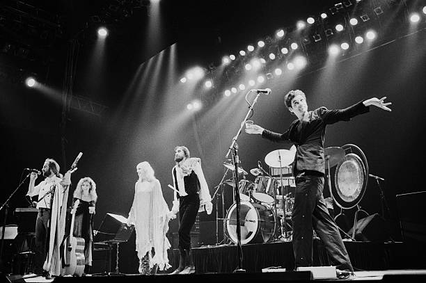 crockpics's tweet photo. Fleetwood Mac performing at Wembley, 1980. Photo by Michael Putland. https://t.co/nYwl8V6poU