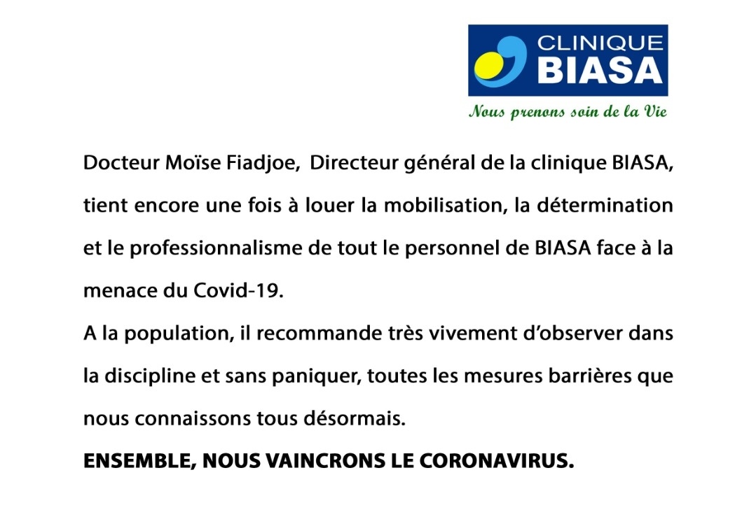 FlorenceBokon's tweet photo. Le COVID 19, un mal qui sera éradiqué si nous respectons tous les mesures de sécurité.

Ensemble, nous vaincrons le #COVID19 https://t.co/kJ3pHrGCIG