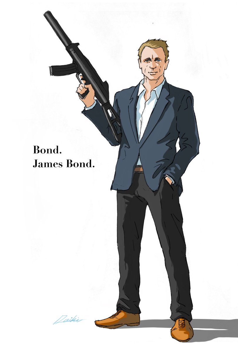 TsubouchiD's tweet photo. #007fan #落書き #描いてみた　
なんか、無性にスーツ描きたくなったっス。

↓007氏 https://t.co/mQuTH4eqJc