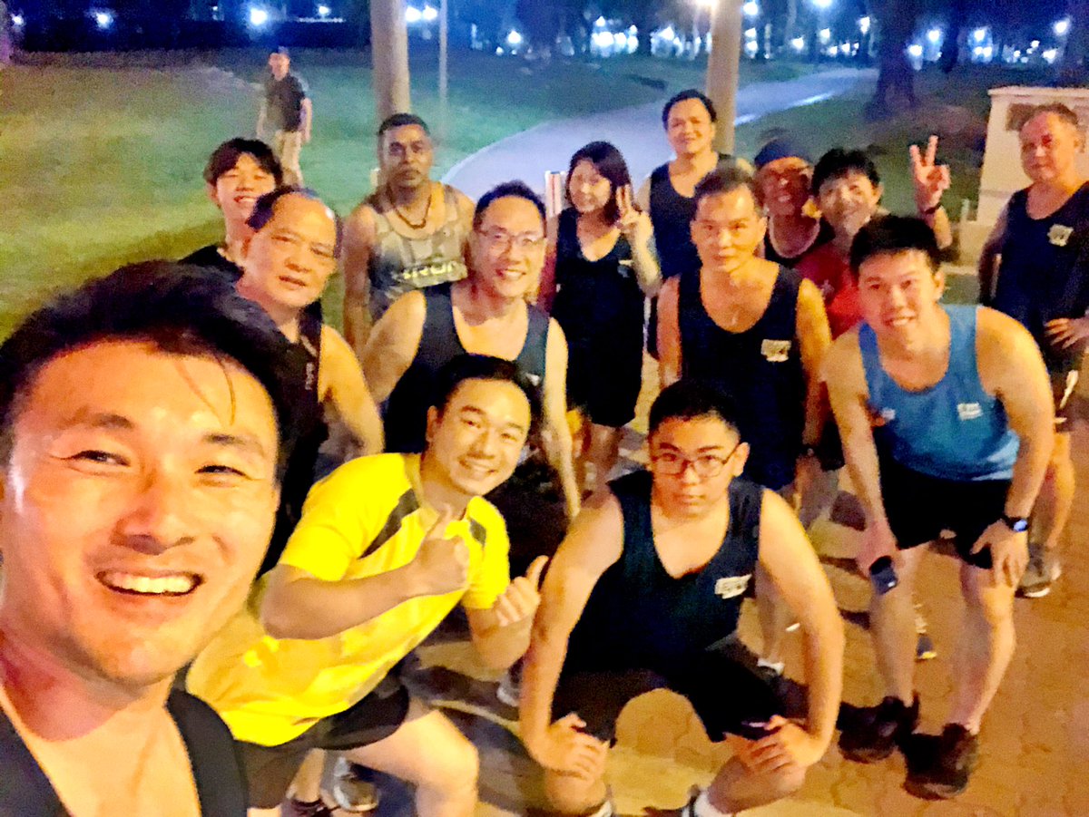 YamKeng's tweet photo. Last Tue, #TampinesNorth #IPPTKakis gathered for our weekly exercise. We were already practising safe distancing. With the new measures stopping any gatherings >10 people, we will suspend this for now. In the meantime, letβs continue to keep ourselves fit and healthy. Be safe. https://t.co/UZvTRmUzJa