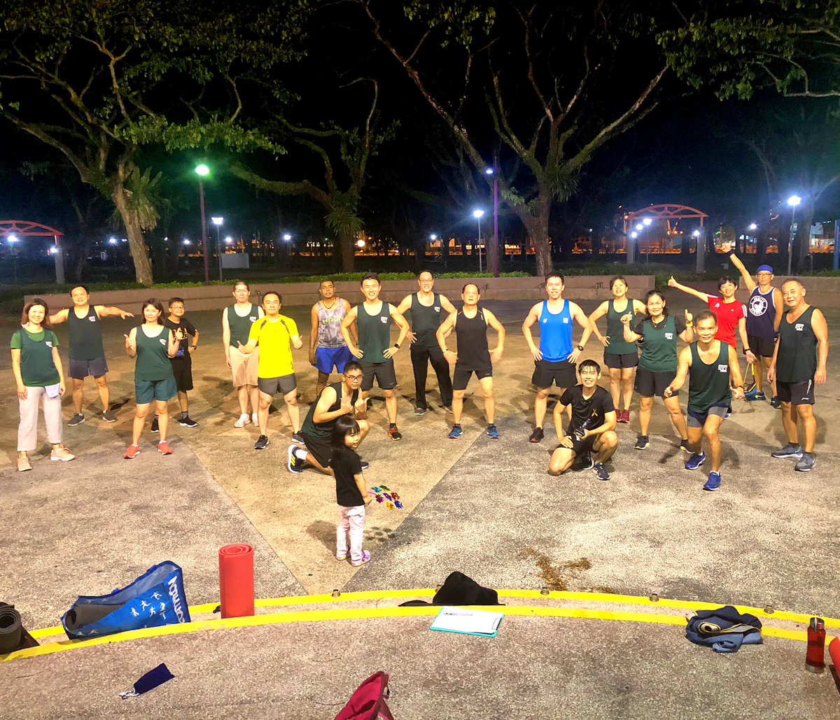YamKeng's tweet photo. Last Tue, #TampinesNorth #IPPTKakis gathered for our weekly exercise. We were already practising safe distancing. With the new measures stopping any gatherings >10 people, we will suspend this for now. In the meantime, letβs continue to keep ourselves fit and healthy. Be safe. https://t.co/UZvTRmUzJa