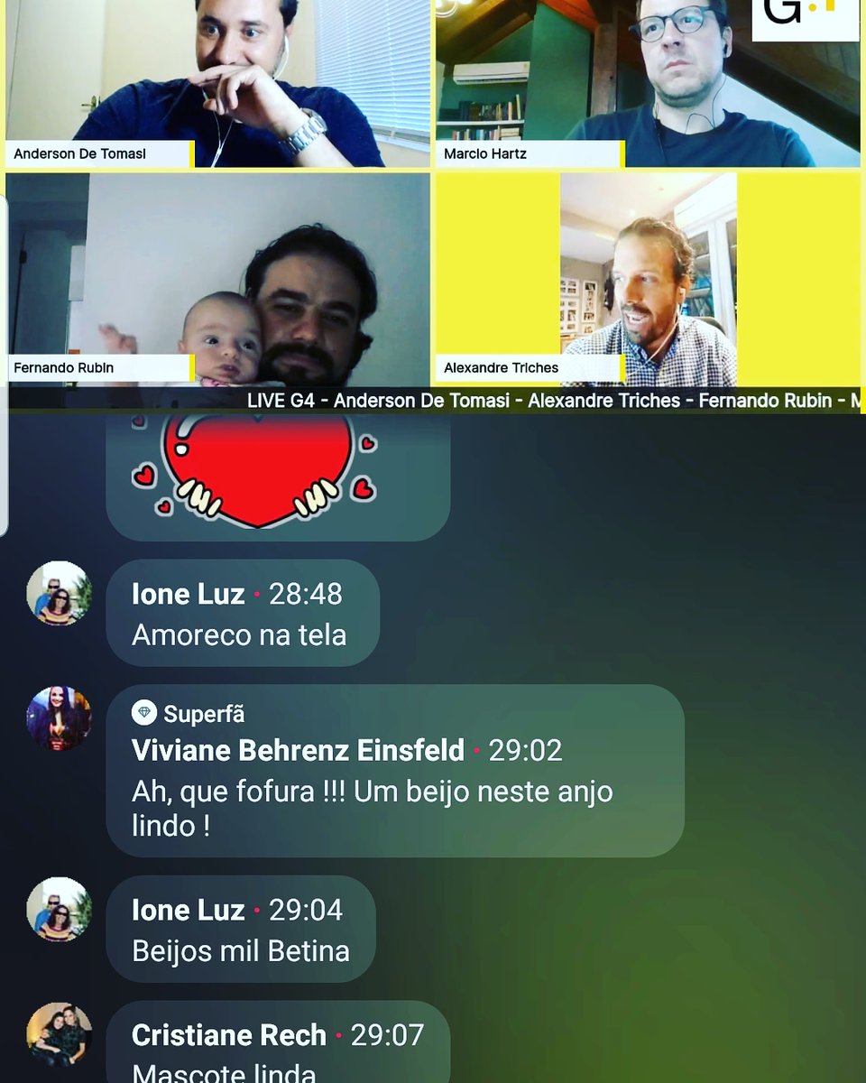 fernandorubinrs's tweet photo. Quem entrou na #Live hj !!! #LadyBe , os primeiros passos de uma processualista. Filha, o pai te ama 💃💖👶👌 https://t.co/jtBP3jiF7n