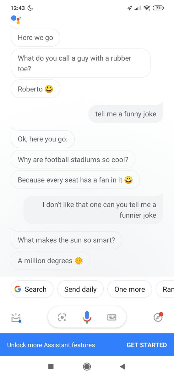 LenBangthorne's tweet photo. Day 7 in lockdown: arguing with OK Google https://t.co/y8Srasl3Ie