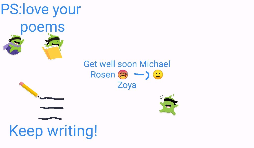 EastDeneY5's tweet photo. Lots of love and well wishes to @MichaelRosenYes from your number one fans in 5G #GetWellSoonMichael ♥️🍫🎂 https://t.co/CHqYoFuNQj