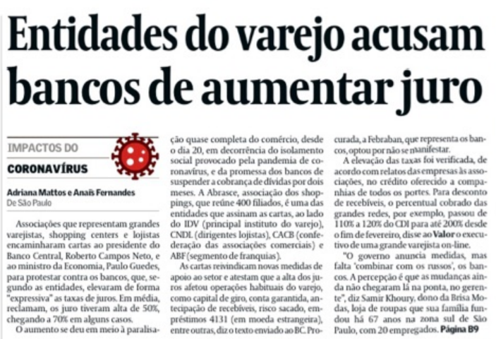 joaosandrini's tweet photo. O que o governo fez:

- Baixou Selic

- Baixou compulsório

- Autorizou empréstimos com garantia de debêntures

- Autorizou emissão de DPGE

E o que os bancos fizeram:

- Elevaram juro em 50% a 70% https://t.co/kDQMoS37aW