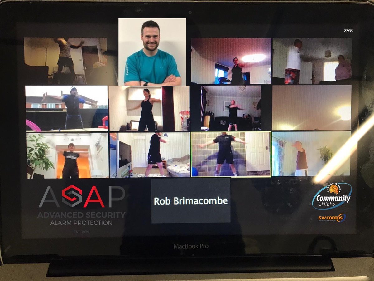 Last night was the first online session for the <a href="/CommunityChiefs/">Community Chiefs</a> Move Like a Chief participants

Those involved in the programme could take part in a workout with personal trainer Estin from <a href="/PureGym/">PureGym</a> Exeter Bishops Court

Thanks to the support from <a href="/advanced_alarm/">Advanced Security Alarm Protection Ltd</a>