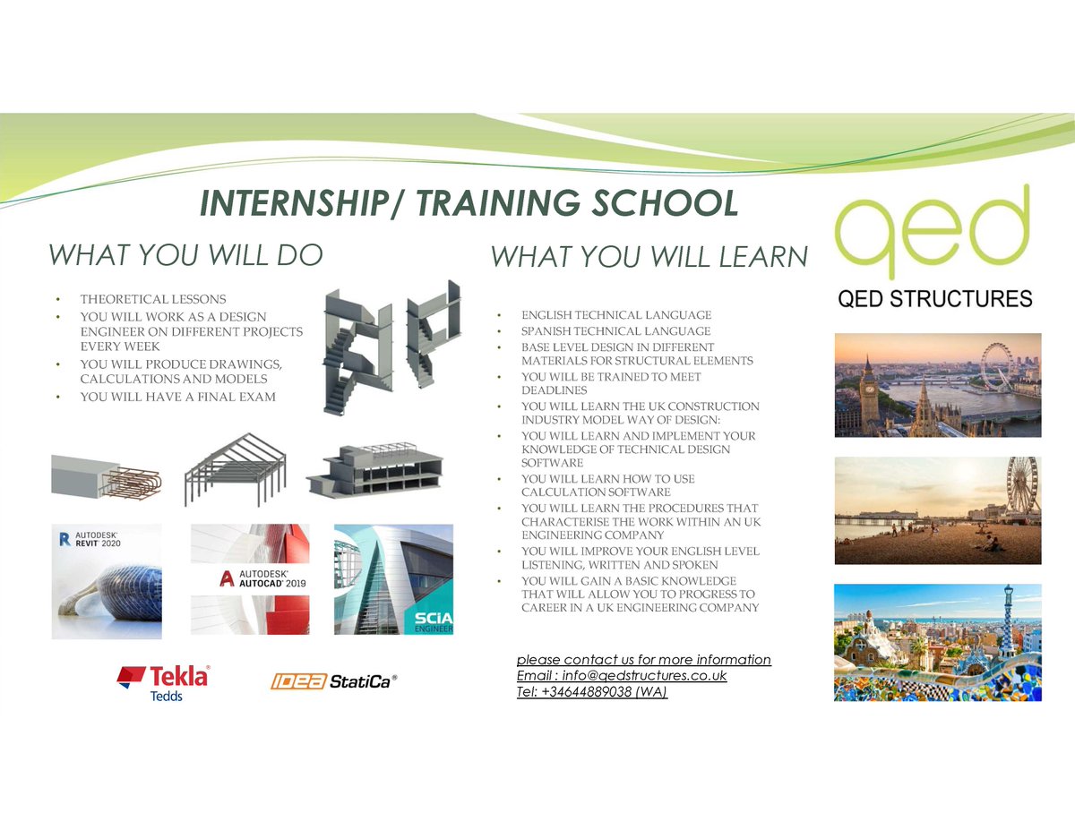 QEDStructures's tweet photo. #trainingschool #internship #training #readytowork #structuralengineer #structural #steelstructures #reinforcement #concrete #architects #buildings #engineering #barcelonastructuralengineers #construction #architecture #qedstructures #sustainable #project #ukengineering https://t.co/15SqWmEJJp