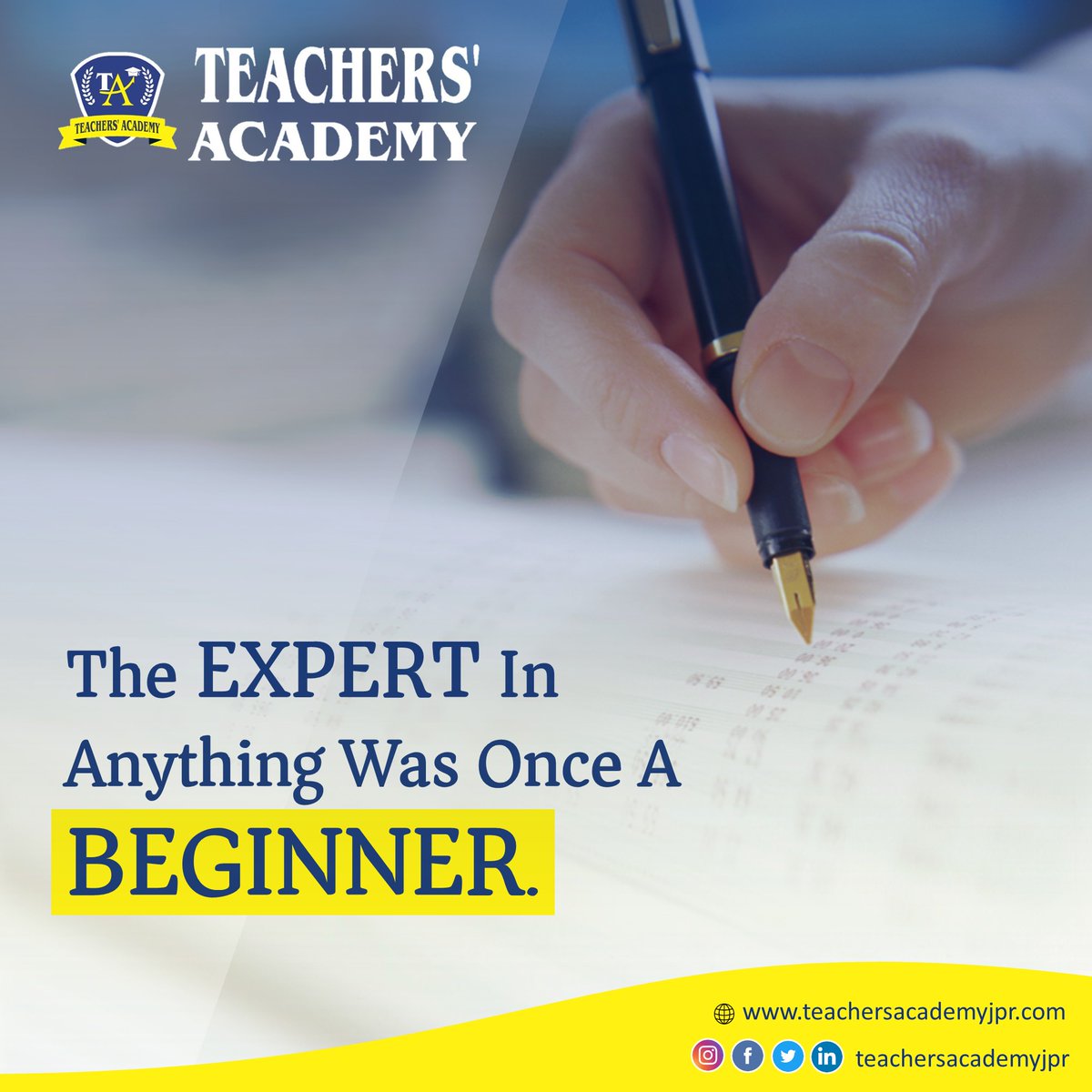 TeachersJaipur's tweet photo. Quote of the day !

#TeachersAcademy https://t.co/y0VZ9nT0mx