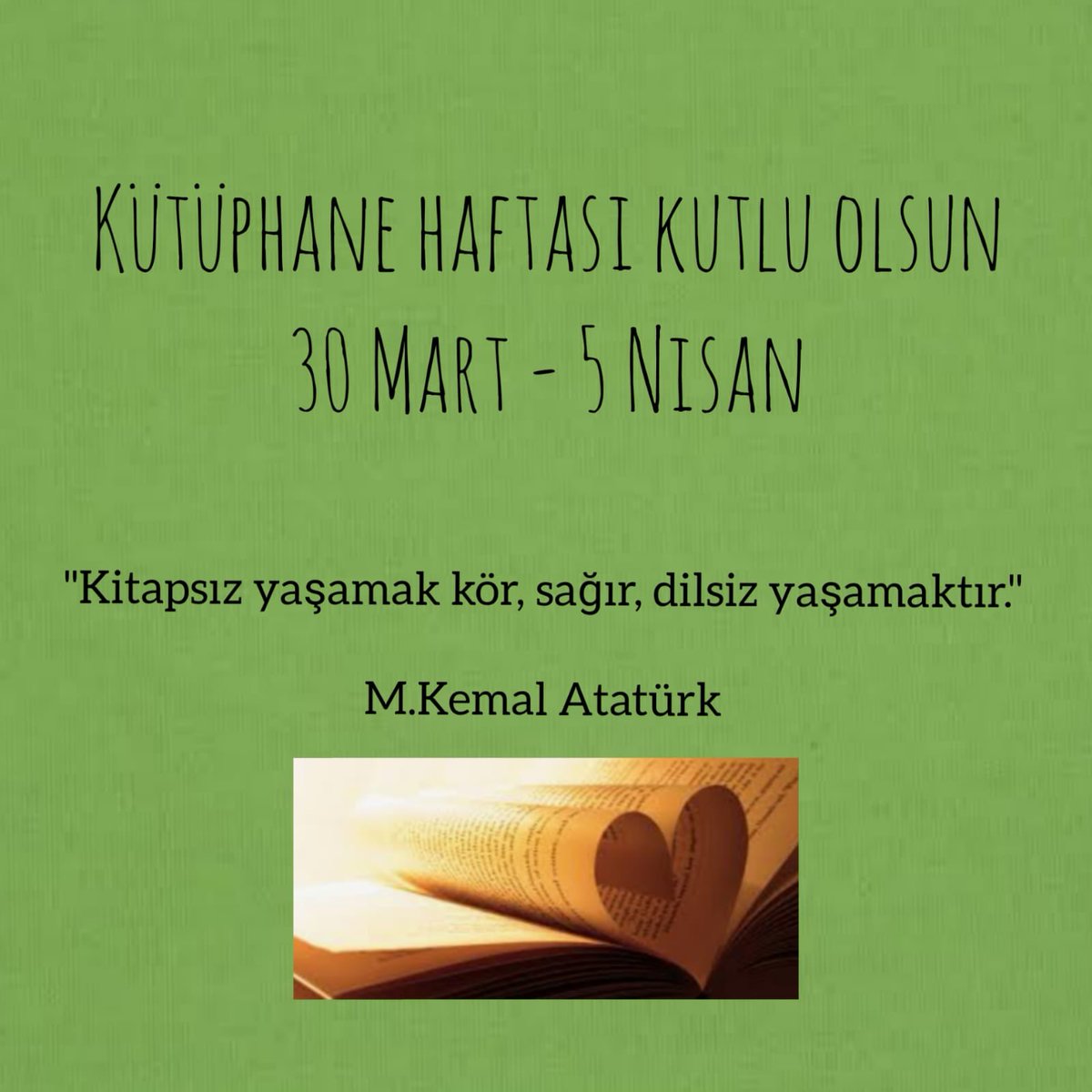 Kütüphane Haftası kutlu olsun 🎈