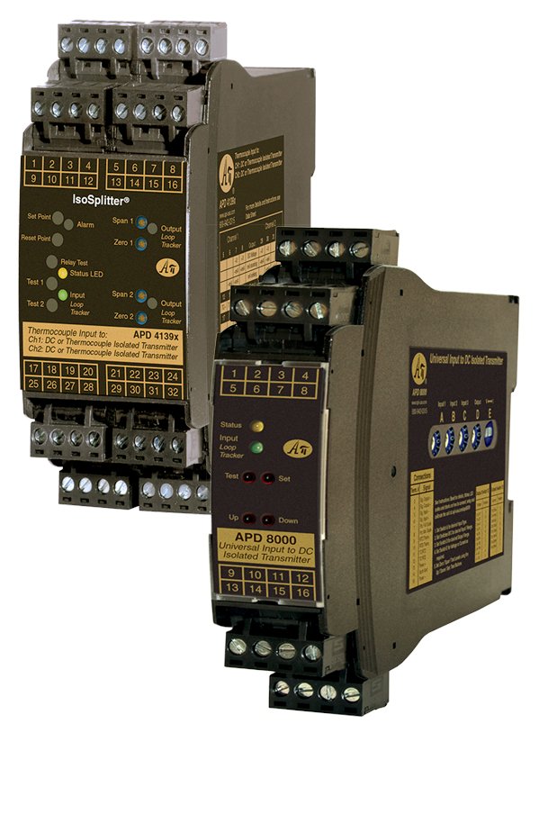 What is New at API - Check out our #APD8000 Universal Temp Transmitter and our #APD4139X Thermocouple Converter Splitters.