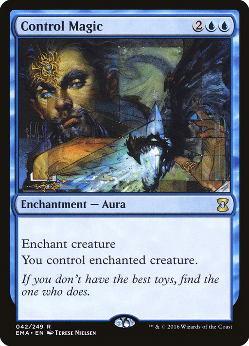 DailyMTGcards's tweet photo. Card name: #ControlMagic
Card type: Enchantment — Aura
Edition: Eternal Masters (EMA) Nº 42
#MTG #MagictheGathering #MTGArena #EDH https://t.co/QSs5oMRzAE