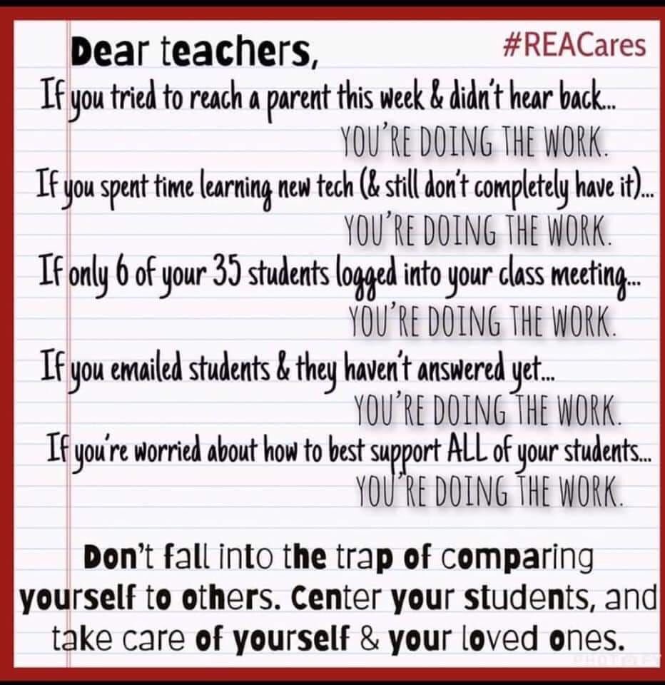 You’re doing the work! Keep trying! #hpsdistancelearning