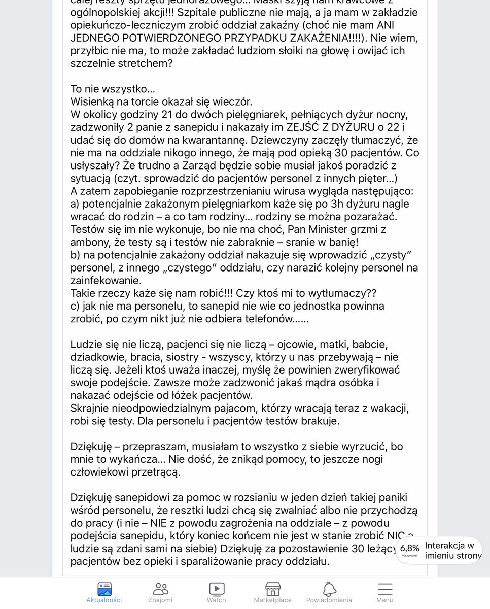 Rezydenci's tweet photo. Ludzie ‼️‼️ to się dzieje 👇😱.
Zdrowie nie ma barw politycznych, niech Wam spadną klapki z oczu! Niezależnie od tego jakie media czytacie zacznijcie współdziałać z tymi, którzy mówią jak jest na pierwsza #LiniaFrontu walki z #koronawirus, bo to się zawali...
Pomóżcie! https://t.co/wlsB8HgOn2