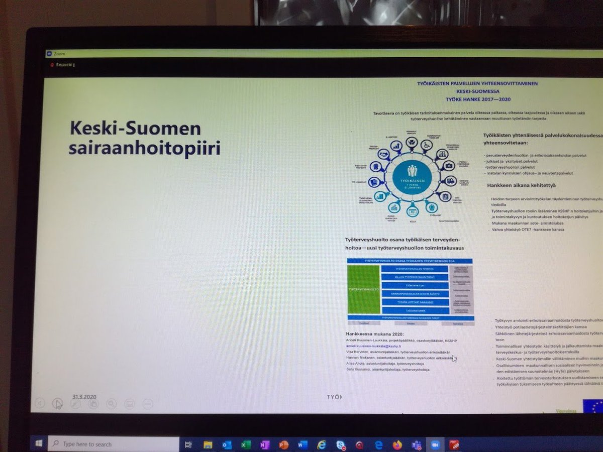 Tyokeverkosto's tweet photo. TYÖKE-hankkeen päätösseminaari: Keski-Suomen sairaanhoitopiirissä yhteistyö kehittyi työterveyshuollon ja muiden sote-toimijoiden välillä. Tutustu tarkemmin hankkeen loppuraporttiin: https://t.co/02MKFT89ZG #tthsote @tyoterveys https://t.co/KsMg6pHZmB