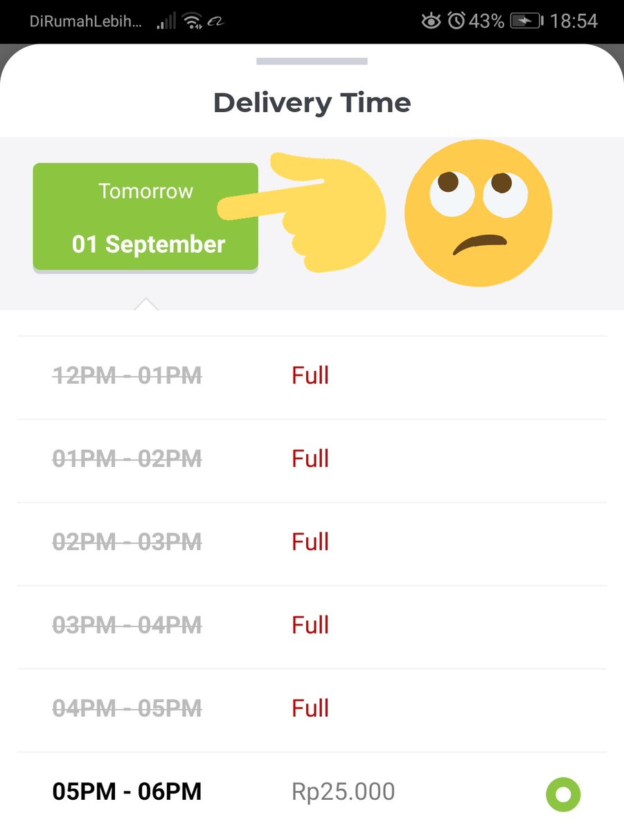 ms_anitathe's tweet photo. Siap2 brg ga dtg aja spt kasusku psn di @HappyFresh_ID hr ini ga dtg pdhl udh nunggu 4hr! Gada kbr, gada no tlp CS yg bs dihub. Dan ganti jdwl jd TOMORROW 1 SEPTEMBER (NGACO APPSNYA) https://t.co/JnhEzFWxV6