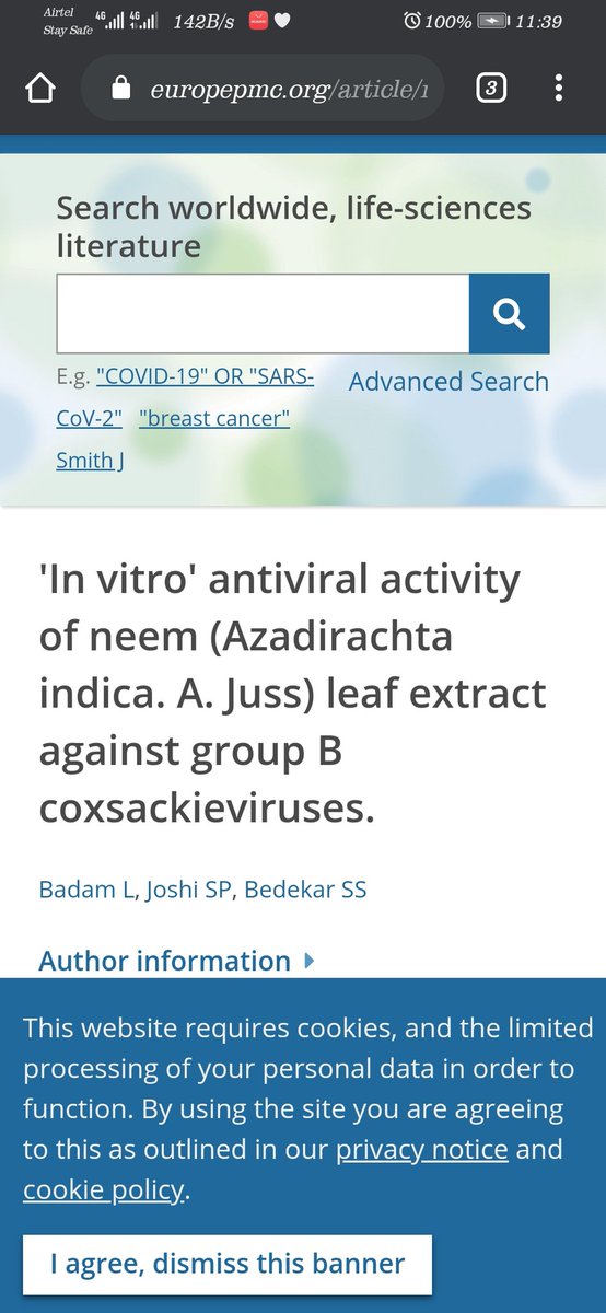 ... proffered remedy.1. Neem treeThere is a handful of scientific researchers that have proven that neem tree and its parts, indeed, have antiviral activities. However, no research has reported its effect on COVID-19, perhaps, due to the fact that the virus is still nascent.