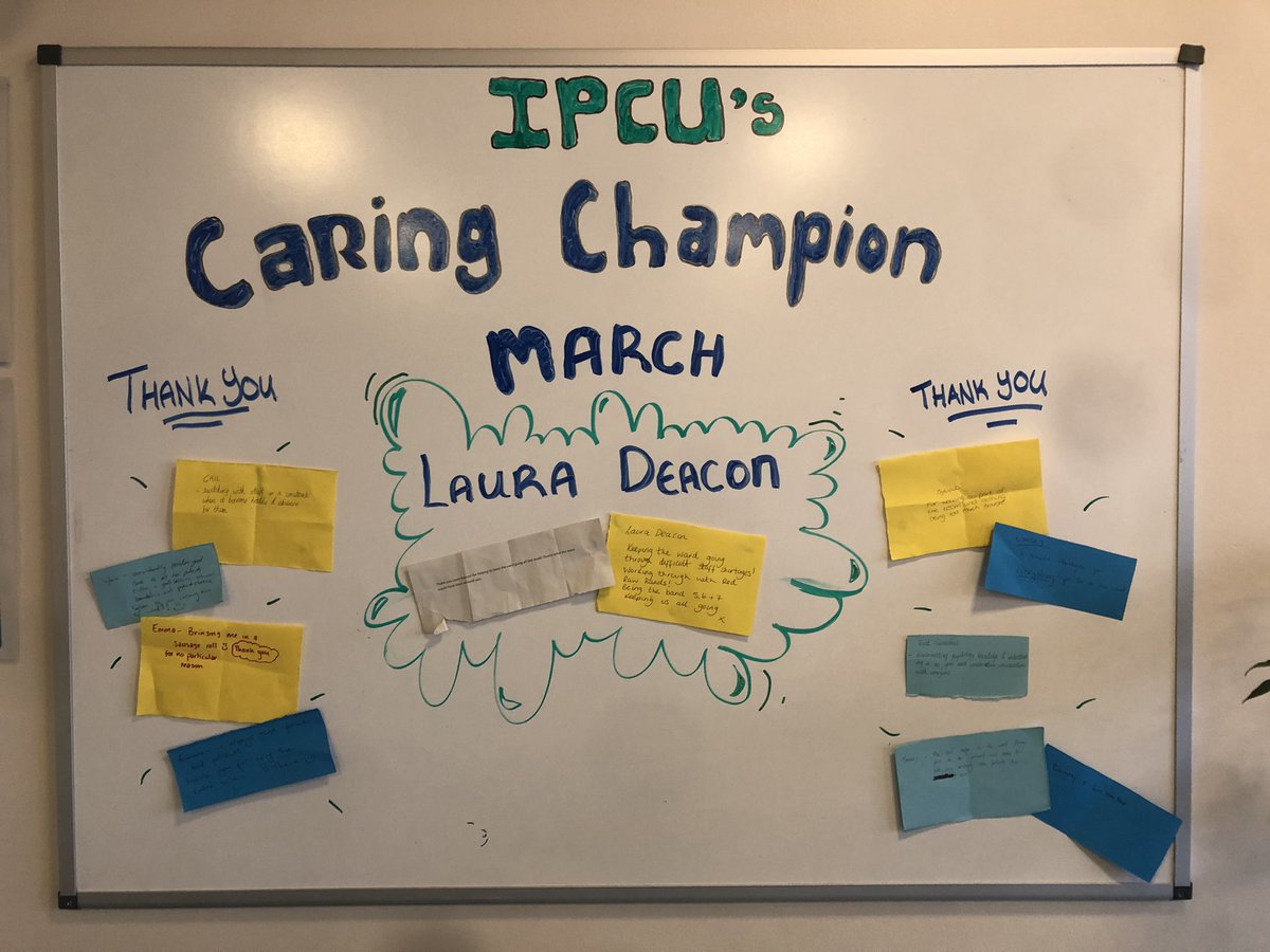JamieM_L's tweet photo. Well done to Staff Nurse Laura Deacon for winning โCaring Champion of the Monthโ in IPCU SJH following nominations. Well deserved and thank you for all your hard work and dedication ๐ #teamipcusjh #ipcusjh #caringchampion @WestLothianHSCP #localaward https://t.co/mOx2hBDO7r