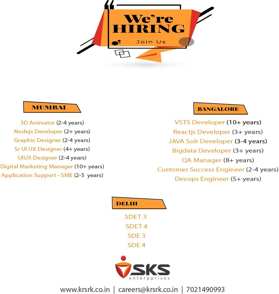 sksenterpprises's tweet photo. Hiring in times of Covid19, let us help you get the best job
Blog Link - https://t.co/4aRHJi1Qiy
.
.
.
.
.
#sksenterpprises #skshiringcube #convid19 #recruitment #india #jobs #career #informationtechnology #careers #hrconsulting #dailyjobs #hrnews https://t.co/BI2mFADurn