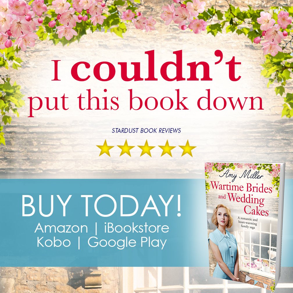 bookouturedeals's tweet photo. ***FINAL DAY*** We’re thrilled to tell you that Wartime Brides and Wedding Cakes: A romantic and heartwarming family saga (Wartime Bakery) by @AmyBratley1 is now 99p as part of the #UK #KindleSpringSale. @bookouture Grab your copy here: https://t.co/0289AxP8ue https://t.co/epWfPAVmSH