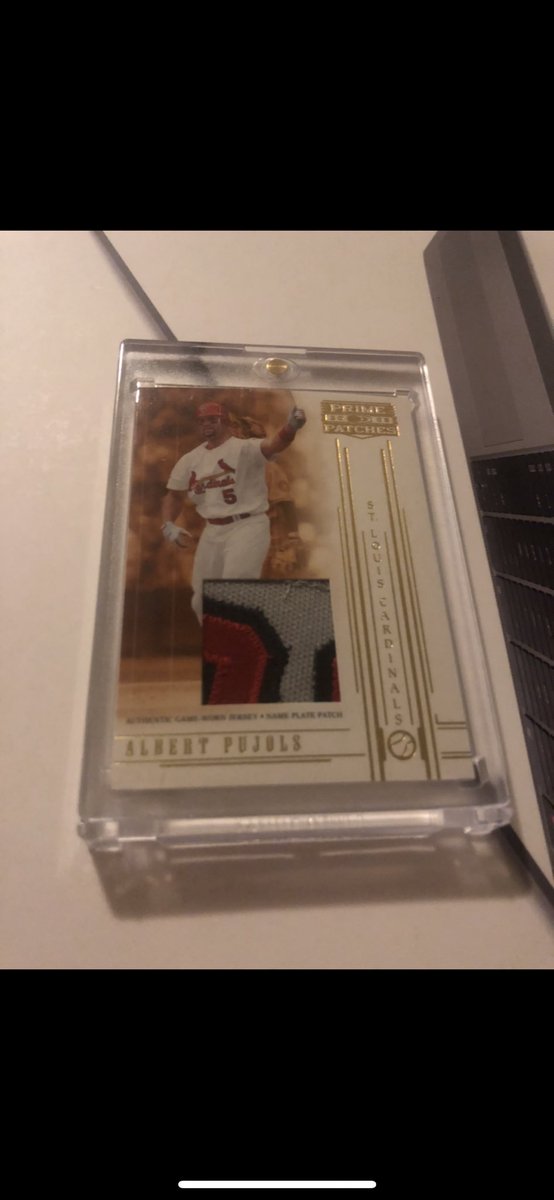 coast_cards's tweet photo. @CheapFunBreaks Old School Albert Pujols Prime Patch /12 

$50 https://t.co/CqxZGkKRew