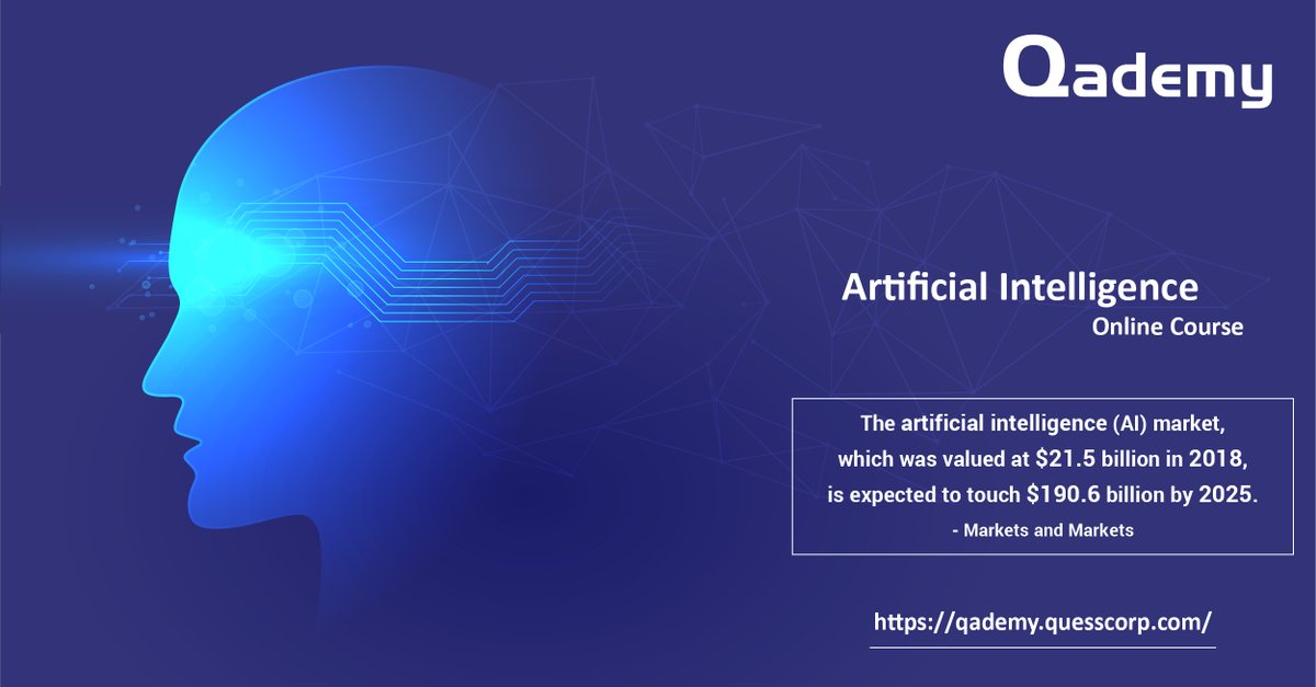MICS_Magna's tweet photo. So why wait? Be an early expert and learn all about Artificial Intelligence

Visit : https://t.co/VkFjhN0Rls for more details

#artificialintelligence #careersuccess #careerservices #tuesdaymotivation #qademy https://t.co/B4jpBDVKYf