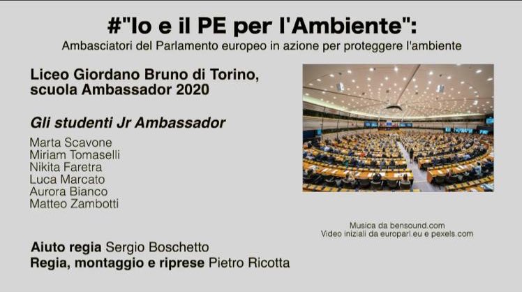 jrambassadorsgb's tweet photo. I Jr. Ambassadors del GB con il loro video “io e il PE per l’ambiente” sono tra i vincitori e parteciperanno a EUROSCOLA al Parlamento Europeo !!🇪🇺🎉
#greendeal
#ioeilpeperlambiente
#iostoconpe
#parlamentoeuropeo
#makeadifference https://t.co/QOWRMFPAhz