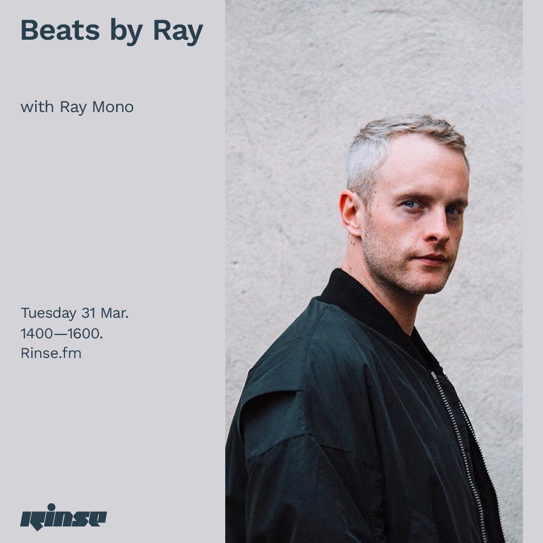RinseFM's tweet photo. Up next at 2PM we have #BeatsByRay with #RayMono on https://t.co/Q0ed1ktSEG & 106.8FM
#RinseFM https://t.co/VoHtZDLwbC