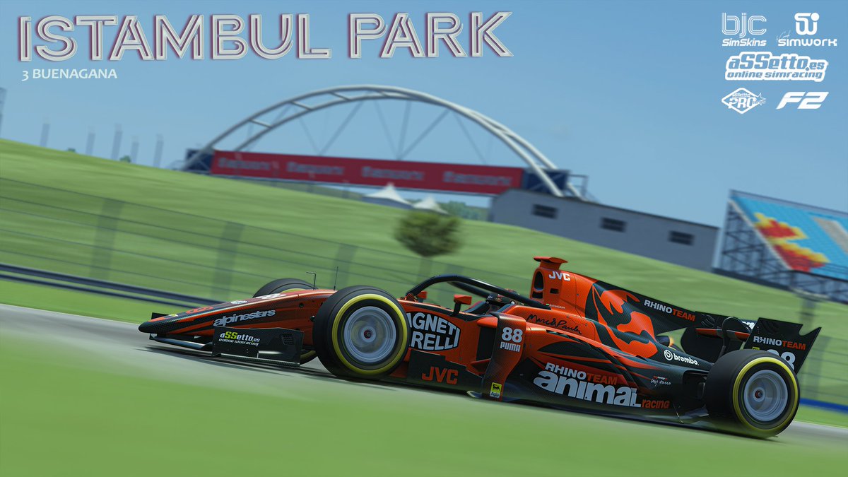 Assetto_es's tweet photo. Gran carrera en Estambul, dominada de principio a fin por @Albertito_Peter con nuevo doblete del @KarasuSimracing 
¡Enhorabuena a todos los participantes y espectadores!

🥇Alberto García @Albertito_Peter 
🥈Carles Farrerons @Sim4fuN 
🥉Buenagana @luis_fano 

Fotos de @BjcSim https://t.co/Dq8EqeHz6G