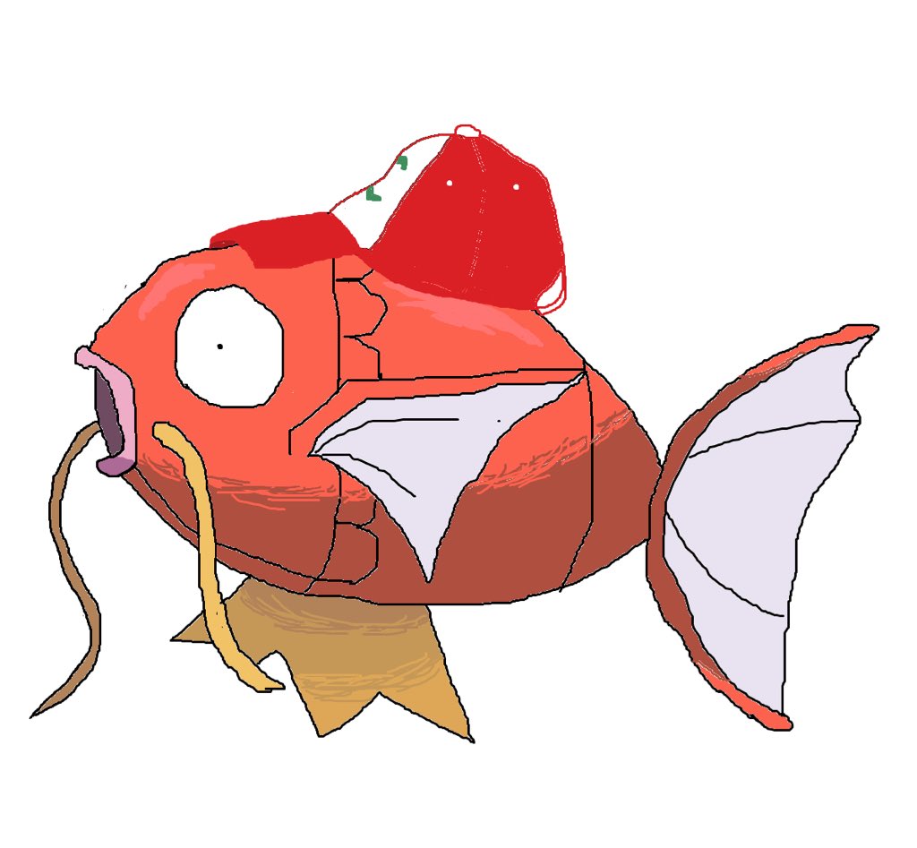 PaintPokemon's tweet photo. Gotta catch that Karp. Covid is killing me slowly so guess who may be back. #pokemon https://t.co/ROMB69dUKF