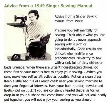 StitchesReading's tweet photo. Advice for 1949 singer sewing manual 😂 how times have changed #singer #sewing #sewingmachine #hobby https://t.co/Y8DrLATnue