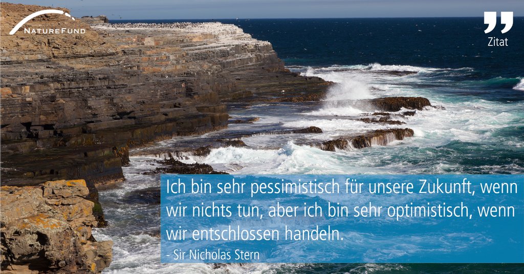 Naturefund's tweet photo. Laut dem Wirtschafts- und Klimaexperten müsse man schnell handeln um die globale Erwärmung zu stoppen, da die Kosten der zu erwartenden Schäden durch Dürre, Hochwasser, Wind, Hitze und Kälte sehr viel höher wären, als die Kosten, die jetzt durch ein rasches Eingreifen entstehen. https://t.co/rw6fPefTnu