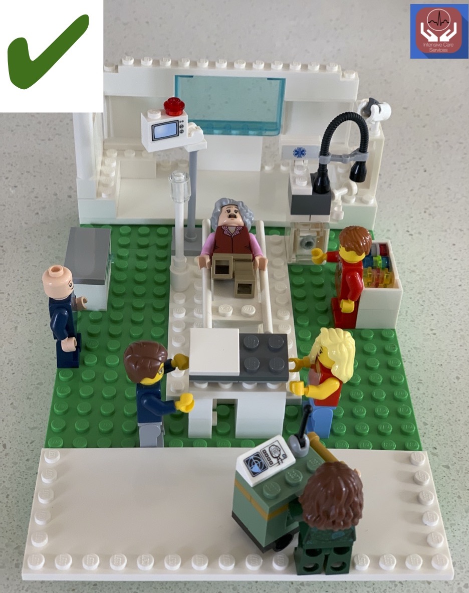 psirides's tweet photo. How to &amp; how _not_ to conduct physically distant ward rounds on non-COVID patients. https://t.co/dJVuVuVGW2