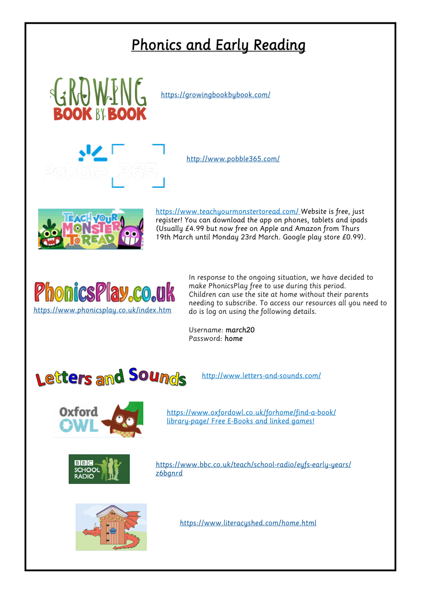 charnocklead's tweet photo. Please find attached links to websites that could help with home learning.

Pupil Learning Packs for the week beginning 13.4.2020, will be emailed out on 10.4.2020 and will be on the website in the Pupil section, in the respective class.

#LOVECHPA  
@LEADAcadTrust https://t.co/FnVRBJ9TK7