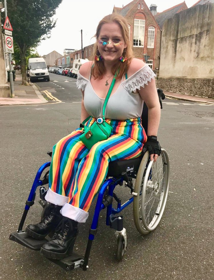 CTTrainingLtd's tweet photo. It’s #TransDayOfVisibility so here’s a shoutout to every last one of you beautiful trans people from this non-binary Director (as pictured at Brighton Pride during times we could leave the house) https://t.co/7sI6kncpDZ