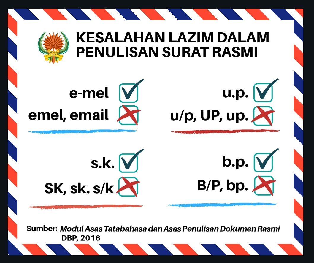 Sebelum membuat surat rasmi, pastikan anda mengeja perkataan-perkataan ini dengan betulnya, ya. 

#bahasajiwabangsa
#gerakandekadbahasakebangsaan