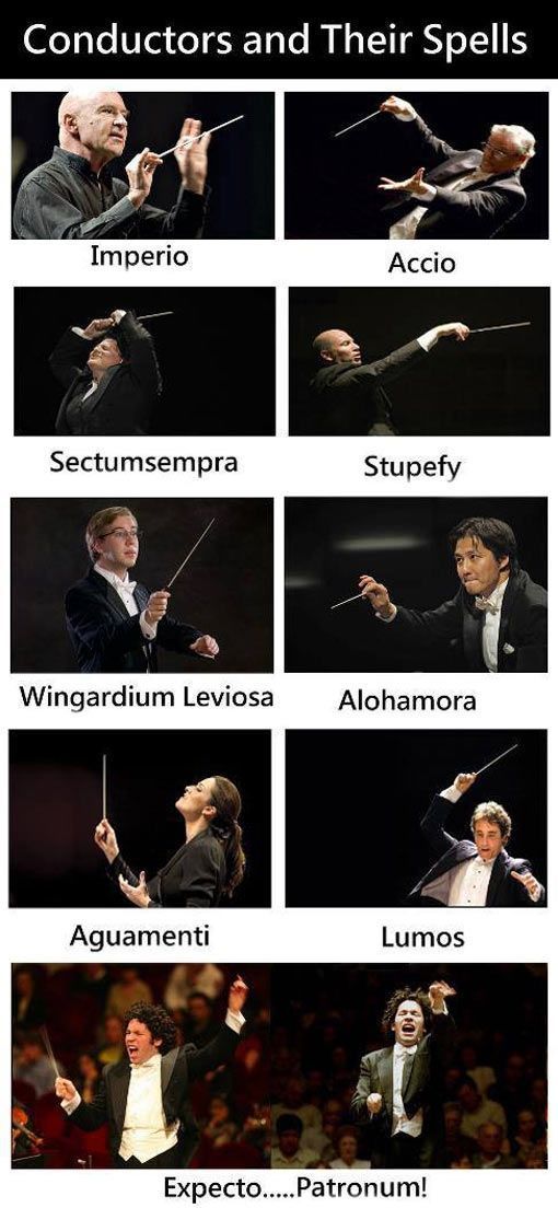 MuggleNet's tweet photo. What's your favorite conductor's spell? https://t.co/pxGxcvqlLV