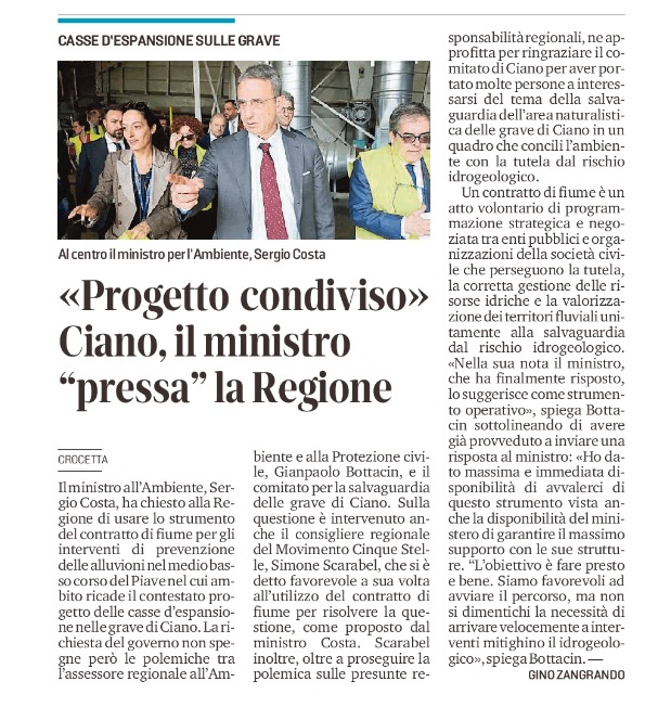 ideaingegneria's tweet photo. Il Ministro dell’Ambiente Sergio Costa chiede alla Regione del Veneto di usare lo strumento del Contratto di Fiume, strumento di democrazia partecipativa. Vengano riattivati i @ContrattiFiume interrotti o in forte ritardo in Veneto. @CDF_Lombardia @Luca_Mercalli @EndroMartini https://t.co/XKceVhH9fW