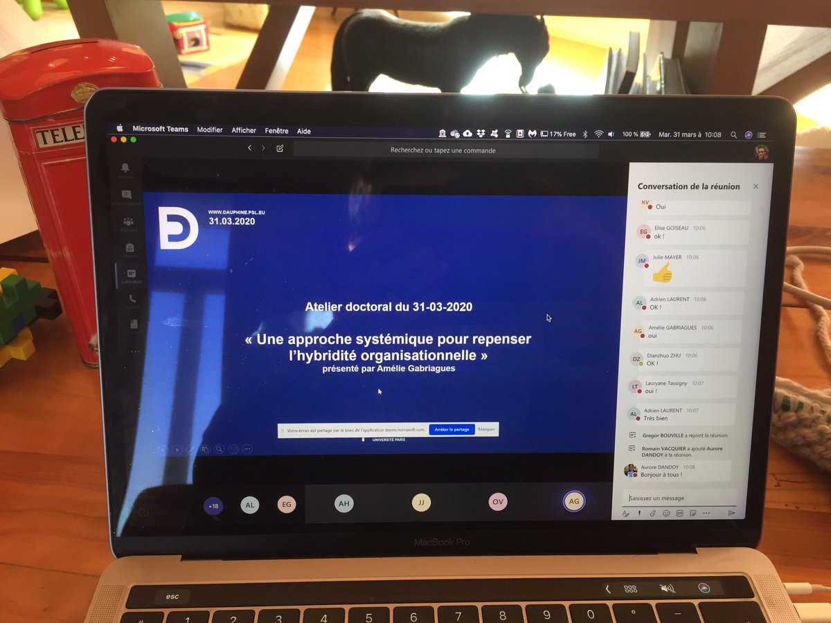 equipeMO's tweet photo. Amélie Gabriagues présente en séminaire doctoral son projet de recherche sur l’hybridité organisationnelle sous la direction de @lionel_garreau https://t.co/MxksdaGQjA