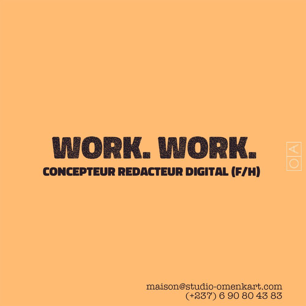 omenkart's tweet photo. Nous recherchons un graphiste (stage rémunéré) et un concepteur rédacteur digital 
https://t.co/7qOyTMYMv3

#Emploi237 https://t.co/gC8Gk3HBZM