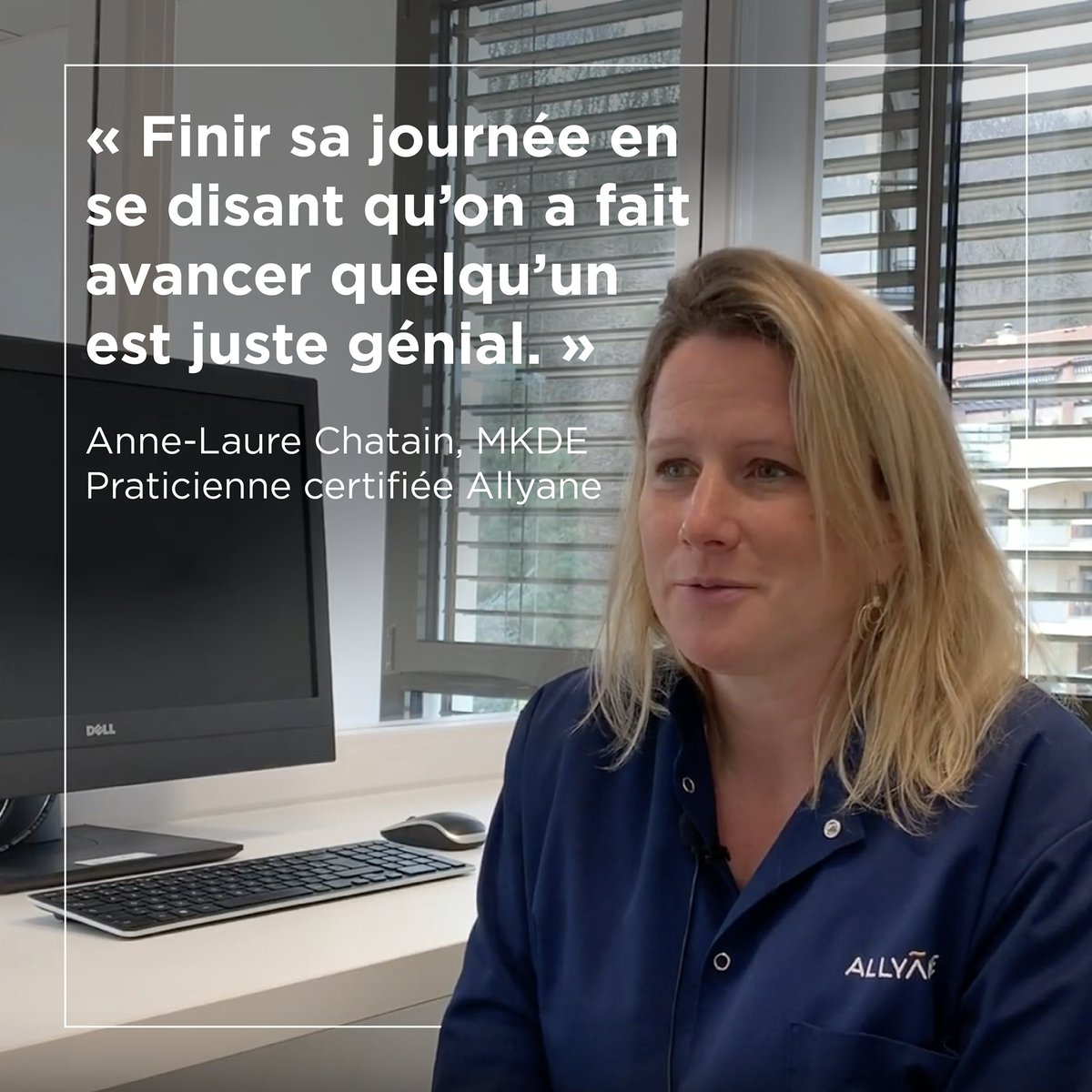 AllyaneSante's tweet photo. 👉 Quel est l'apport de la méthode Allyane dans la prise en charge patient ?
🎤Retrouvez le témoignage d'Anne-Laure Chatain, MKDE et praticienne certifiée Allyane : https://t.co/JYeOmYpvLD
#kiné #kinésithérapie #allyane #reporgrammationneuromotrice #innovation https://t.co/itDZuQHfvH