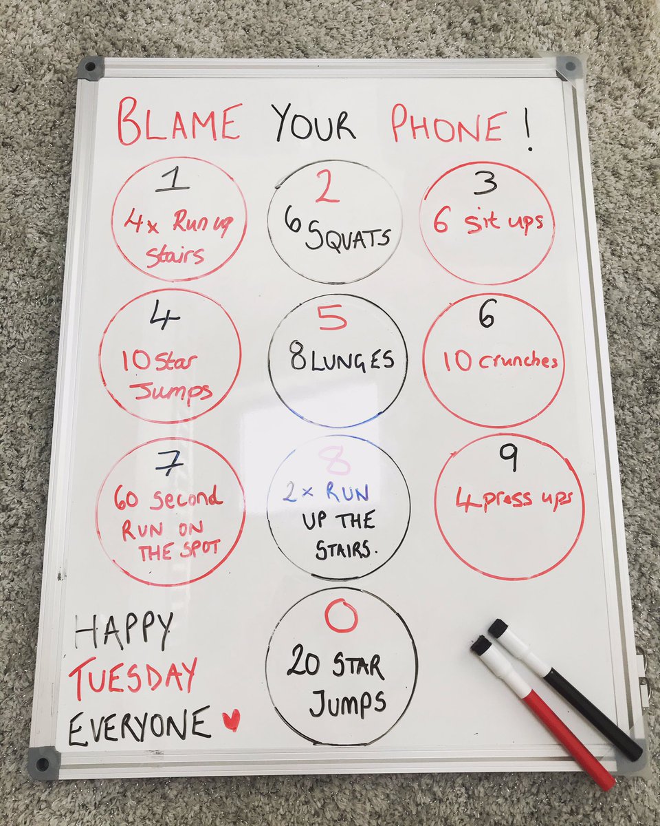 Good morning everyone! 

Here is today’s challenge for you! 

Type out your phone number and perform the exercise as the keypad dictates! 💪🏻 

Take a photo and show us how you get on 😊

#homeworkout #fitness #COVID19 #positivity