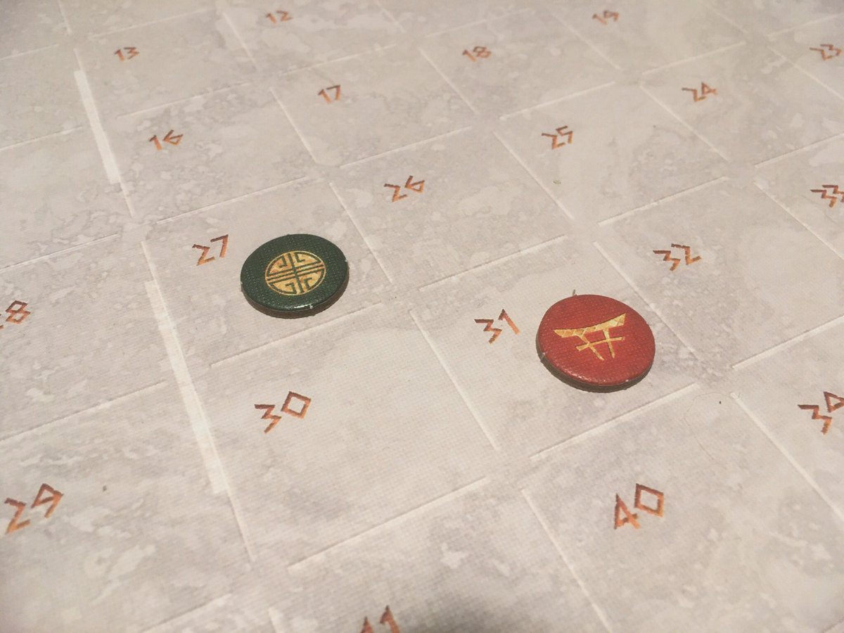 RemassogsRealm's tweet photo. We really enjoyed #monumental @funforge . The #deckbuilding along with the #areacontrol was a nice mix. #japan beats #china 31-27. #plainsimple #2player map. #boardgames #tabletopgames #boardgaming #tabletopgaming #civilization #monsterexpansion #territorybuilding #miniatures https://t.co/PiCjR3B7uL