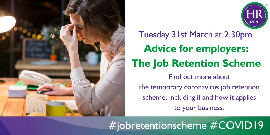 Are you an employer who has questions about the #Jobretentionscheme? Find out all you need to know by registering for our free webinar today at 2.30pm attendee.gotowebinar.com/register/73977…