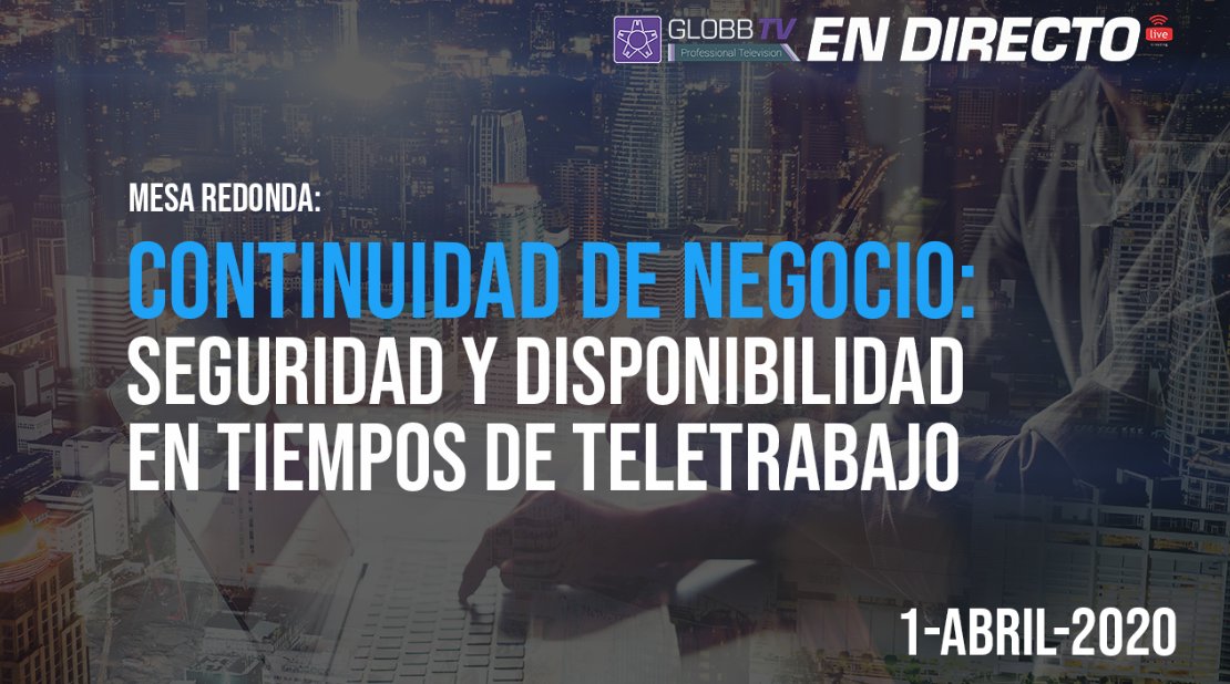 Mañana a las 12.30h hablamos sobre Continuidad de negocio: #seguridad y #disponibilidad en tiempos de #teletrabajo de la mano de @Veeam_Es y <a href="/NutanixSpain/">Nutanix Spain</a> puedes registrarte en live.globbtv.com/continuidad-ne…