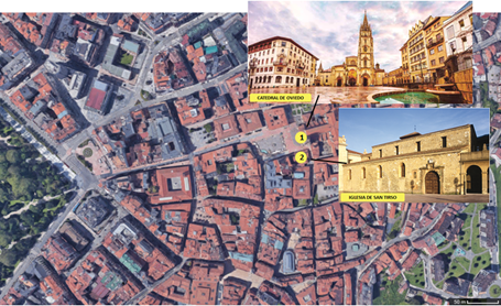 IGeociencias's tweet photo. (10/20). Algunos edificios de ejemplo que en los que podemos observar estas formaciones son la iglesia prerrománica de San Tirso y la Catedral de Oviedo, de estilo gótico. #GeoMicroMOOC https://t.co/CY5nfaVF2I