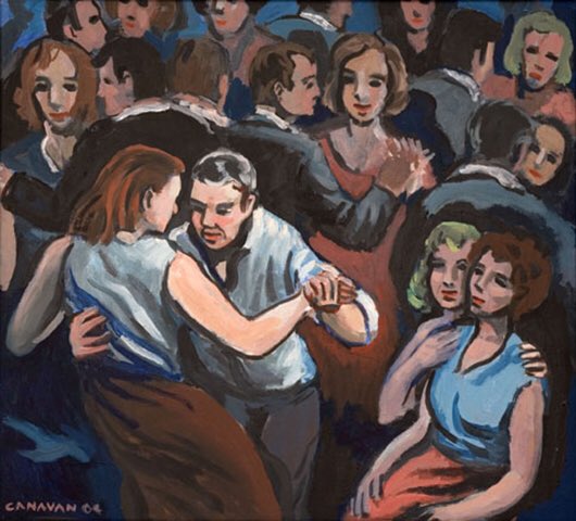 BarbaraStanley's tweet photo. ‘Galtymore’, giclee print on German etching paper by Bernard Canavan. Canavan’s works are figurative and deal with Irish and emigrant life; in particular of the make do life of Irish people in the UK in the 1950’s and 1960’s. #irishart #bernardcanavan #gicleeprint #irishlife https://t.co/CE4yePI20W