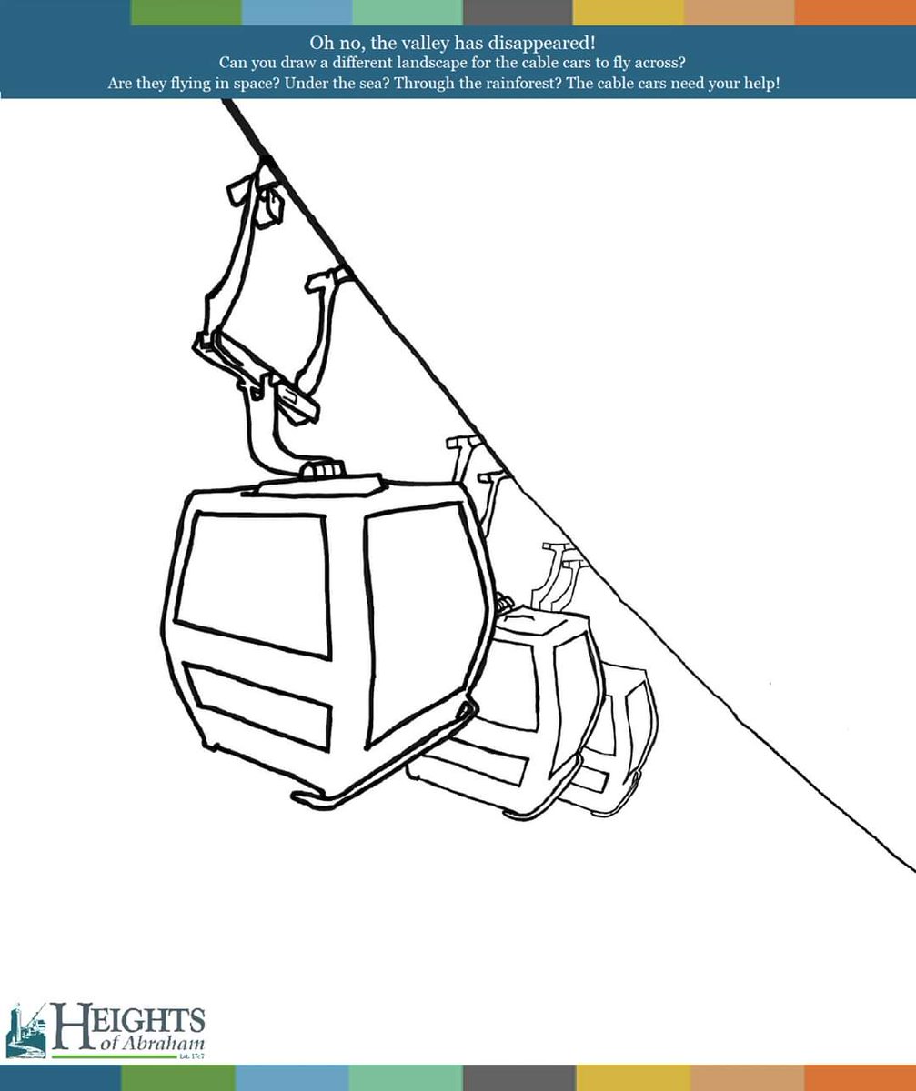 Everybody, get creative! 

It appears the valley has disappeared. Can anyone help by drawing a new landscape for the cable cars to fly over? 

Save the picture to your phone and draw away! We would love to see your drawings 😁
